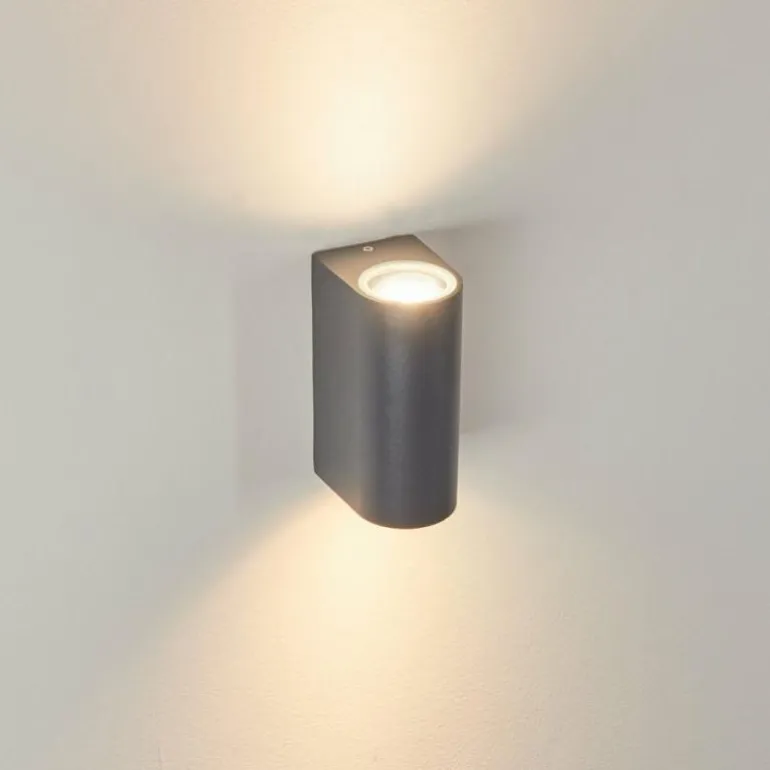 Applique murale d'extérieur Kingstown Anthracite, 2 lumières