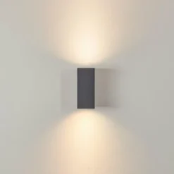 Applique murale d'extérieur Kingstown Anthracite, 2 lumières