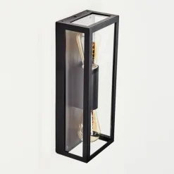 Applique murale d'extérieur Caudry Noir, 2 lumières