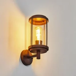 Applique murale d'extérieur Riola Rouille, 1 lumière
