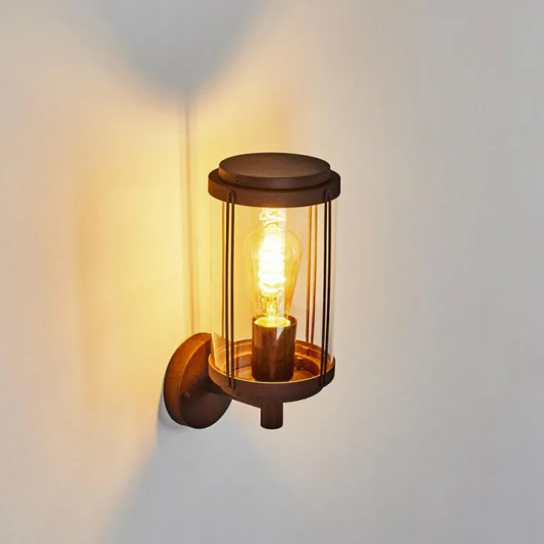 Applique murale d'extérieur Riola Rouille, 1 lumière