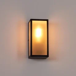 Applique murale d'extérieur Hakkas Noir, 1 lumière
