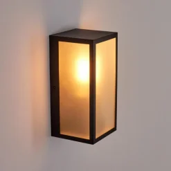 Applique murale d'extérieur Hakkas Noir, 1 lumière