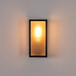 Applique murale d'extérieur Hakkas Noir, 1 lumière