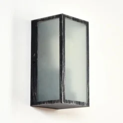 Applique murale d'extérieur Hakkas Noir, Argenté, 1 lumière