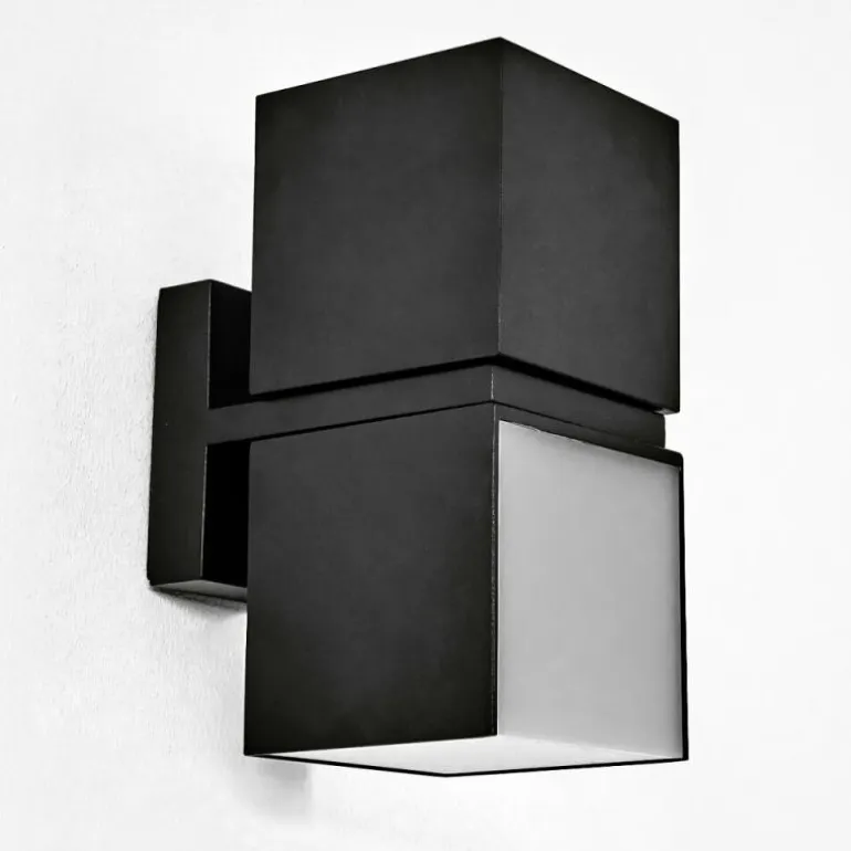 Applique murale d'extérieur Swanek LED Noir, 1 lumière