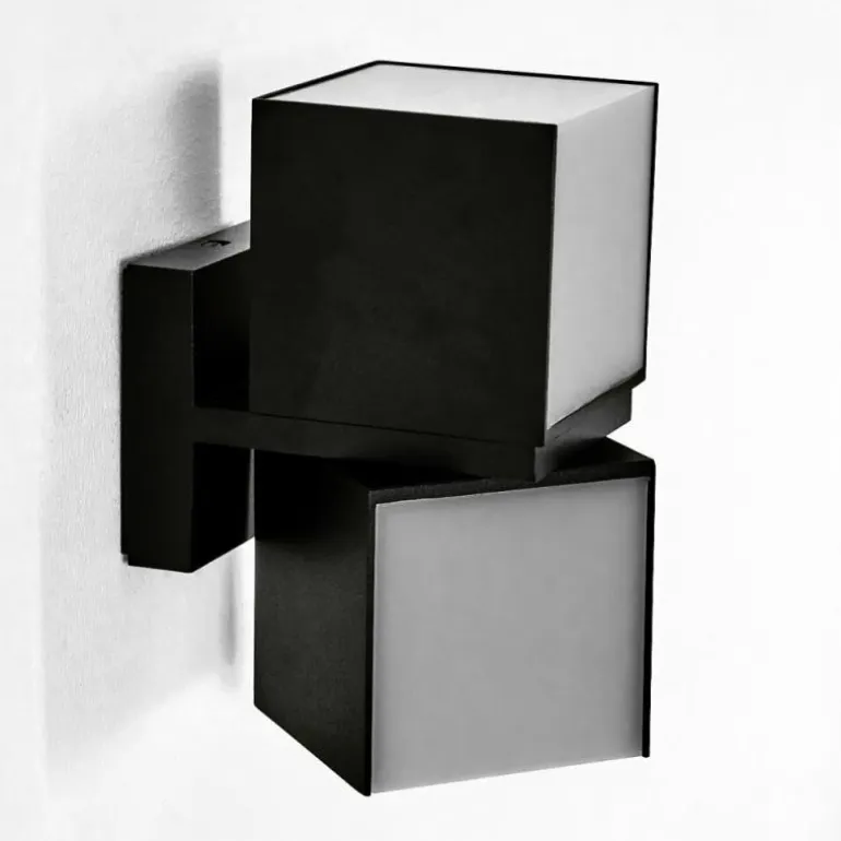 Applique murale d'extérieur Swanek LED Noir, 1 lumière