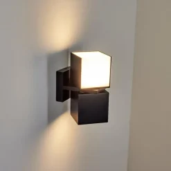 Applique murale d'extérieur Swanek LED Noir, 1 lumière