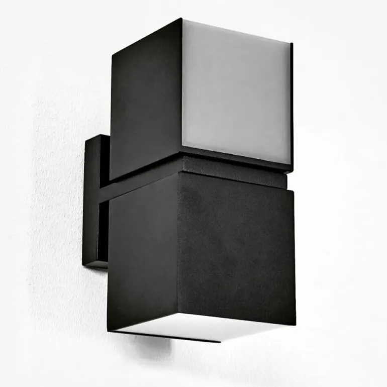 Applique murale d'extérieur Swanek LED Noir, 1 lumière
