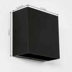 Applique murale d'extérieur Spidern LED Noir, 1 lumière