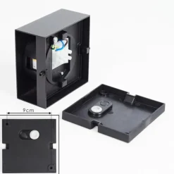 Applique murale d'extérieur Spidern LED Noir, 1 lumière