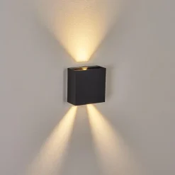 Applique murale d'extérieur Spidern LED Noir, 1 lumière