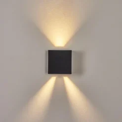 Applique murale d'extérieur Spidern LED Noir, 1 lumière