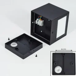 Applique murale d'extérieur Spidern LED Noir, 1 lumière