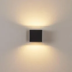Applique murale d'extérieur Spidern LED Noir, 1 lumière