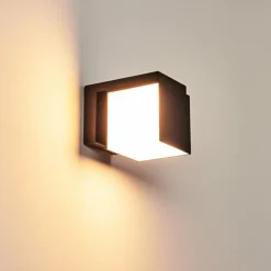 Applique murale d'extérieur Swanek LED Noir, 1 lumière