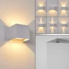Applique murale d'extérieur Everton LED Blanc, 2 lumières