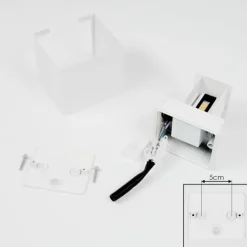Applique murale d'extérieur Everton LED Blanc, 2 lumières