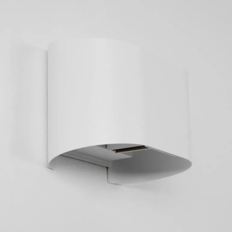 Applique murale d'extérieur Everton LED Blanc, 2 lumières