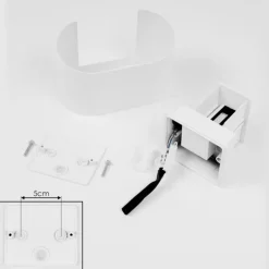 Applique murale d'extérieur Everton LED Blanc, 2 lumières