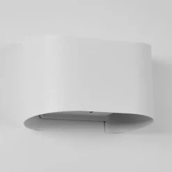 Applique murale d'extérieur Everton LED Blanc, 2 lumières