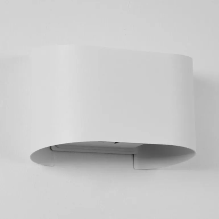 Applique murale d'extérieur Everton LED Blanc, 2 lumières
