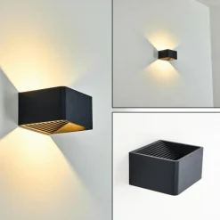 Applique murale d'extérieur Tématou LED Noir, 1 lumière