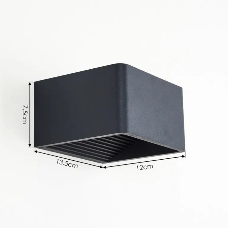 Applique murale d'extérieur Tématou LED Noir, 1 lumière