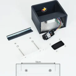 Applique murale d'extérieur Tématou LED Noir, 1 lumière
