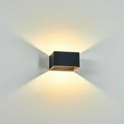Applique murale d'extérieur Tématou LED Noir, 1 lumière