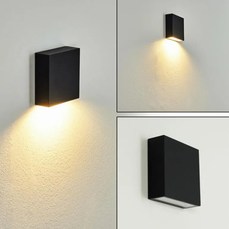 Applique murale d'extérieur Spidern LED Noir, Blanc, 1 lumière