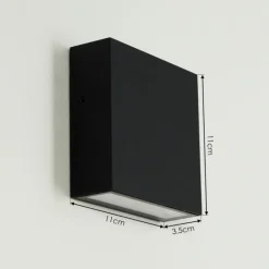 Applique murale d'extérieur Spidern LED Noir, Blanc, 1 lumière