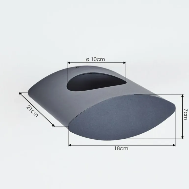Applique murale d'extérieur Lémettou LED Anthracite, Blanc, 1 lumière