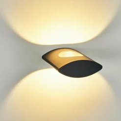 Applique murale d'extérieur Lémettou LED Anthracite, Blanc, 1 lumière