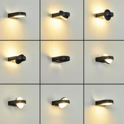 Applique murale d'extérieur Falatasa LED Anthracite, 1 lumière