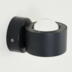 Applique murale d'extérieur Andersro LED Noir, 2 lumières