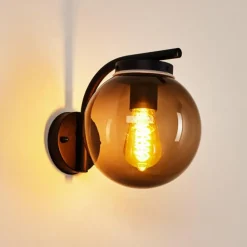 Applique murale d'extérieur Rombotten Noir, 1 lumière