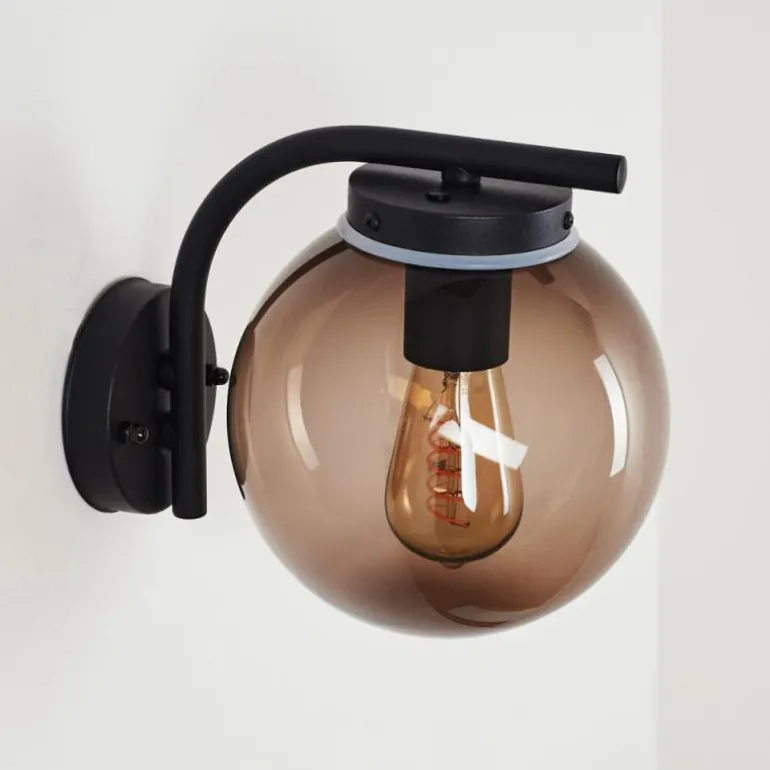 Applique murale d'extérieur Rombotten Noir, 1 lumière