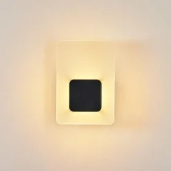 Applique murale d'extérieur Lunnom LED Noir, 1 lumière