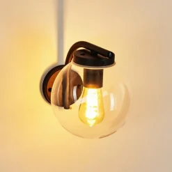 Applique murale d'extérieur Rombotten Noir, 1 lumière