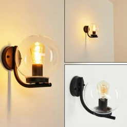 Applique murale d'extérieur Rombotten Noir, 1 lumière