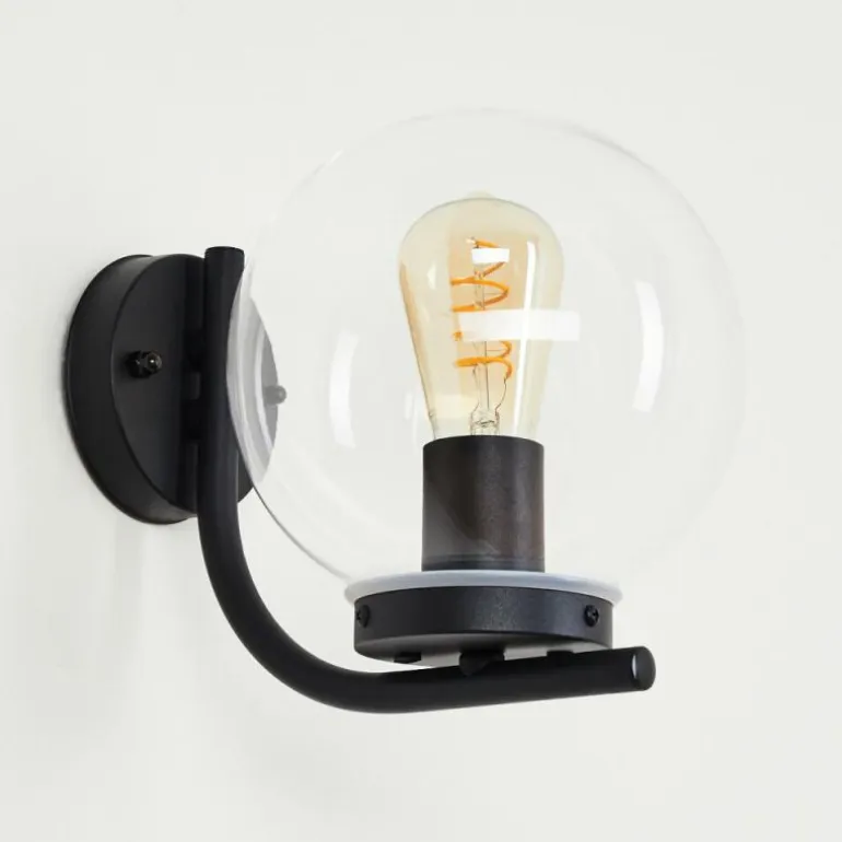Applique murale d'extérieur Rombotten Noir, 1 lumière