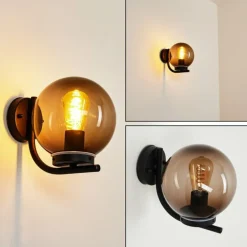 Applique murale d'extérieur Rombotten Noir, 1 lumière