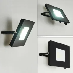 Applique murale d'extérieur Krokane LED Noir, Blanc, 1 lumière