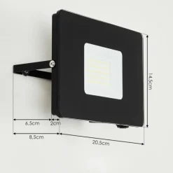 Applique murale d'extérieur Krokane LED Noir, Blanc, 1 lumière