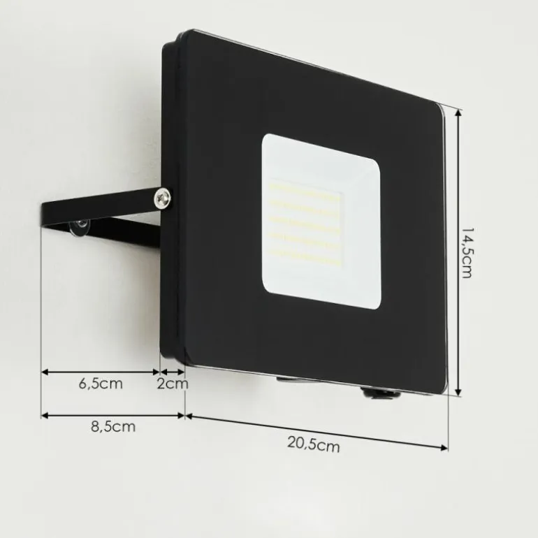 Applique murale d'extérieur Krokane LED Noir, Blanc, 1 lumière
