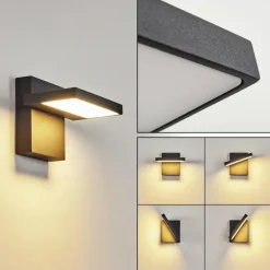 Applique murale d'extérieur Lyckan LED Noir, 1 lumière