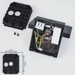Applique murale d'extérieur Lyckan LED Noir, 1 lumière