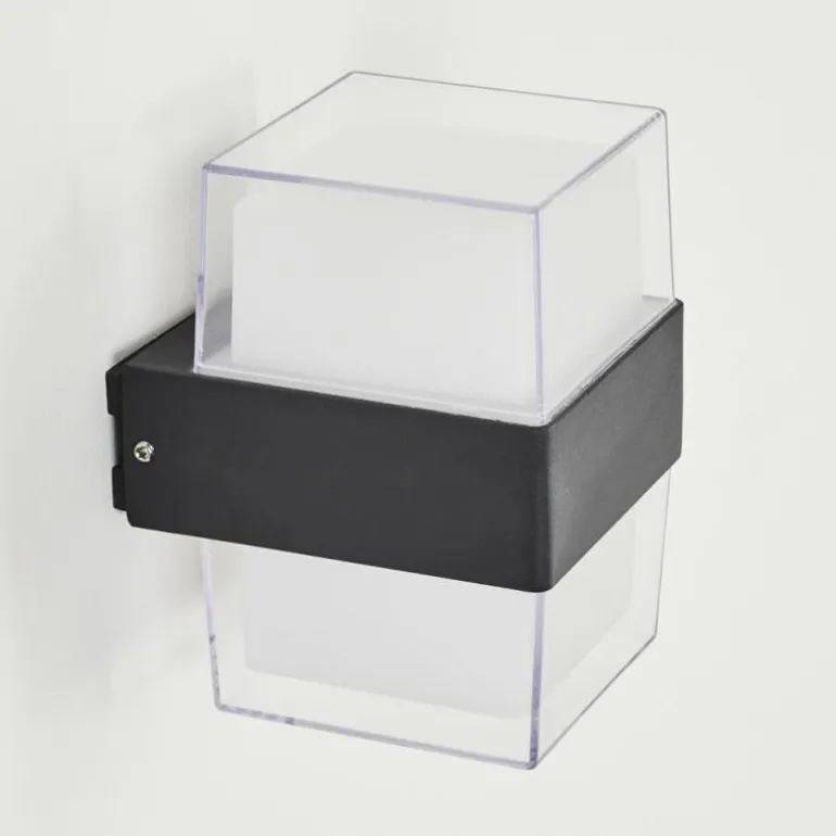 Applique murale d'extérieur Cesta LED Noir, 2 lumières