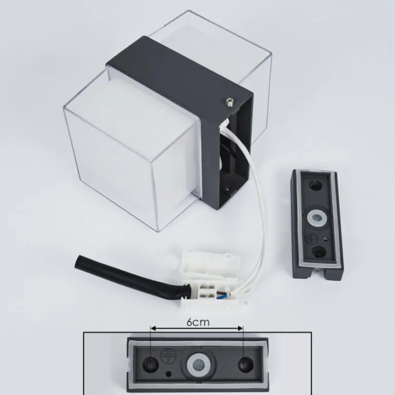 Applique murale d'extérieur Cesta LED Noir, 2 lumières